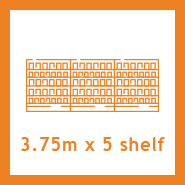 3.75m x 5 Shelf