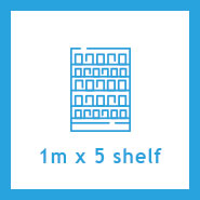1m x 5 Shelf