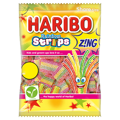 Haribo Rainbow Strips 130g